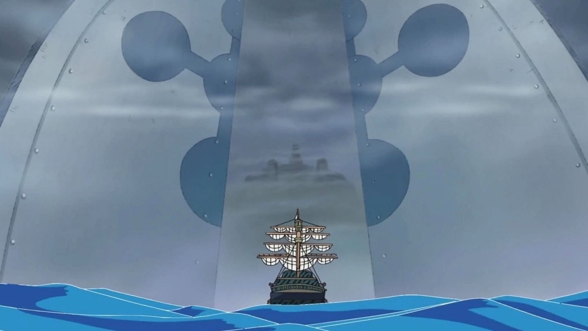 One Piece chapter 1155 reveals that Rocks previously destroyed the Gates of Justice (Image via Toei Animation)
